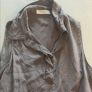 Equipment Charcoal Sleeveless Top